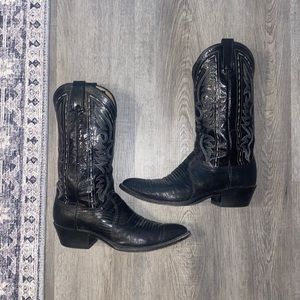 Dan Post black lizard boots